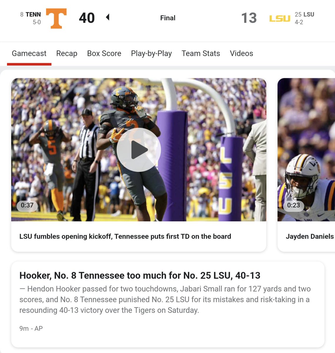 Kingron_b's tweet photo. Yessir!!! #TENNvsLSU https://t.co/tmz7y3miHG