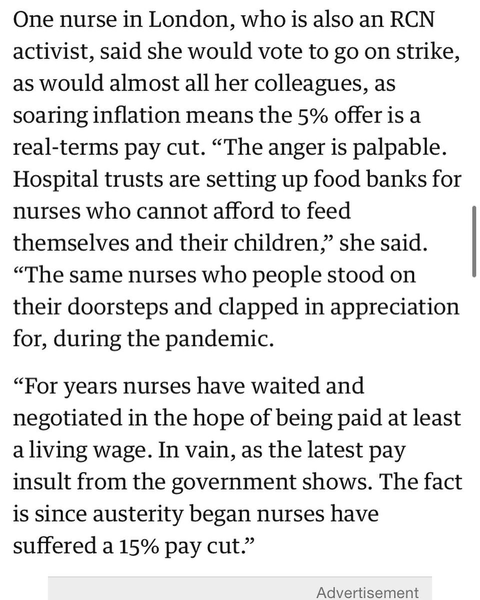 USE YOUR VOTE, nurses!! The opportunity to support each other in this way is very rare, even though my nursing sisters have supported each other in pretty much every other way I can think of. 

amp.theguardian.com/society/2022/o…