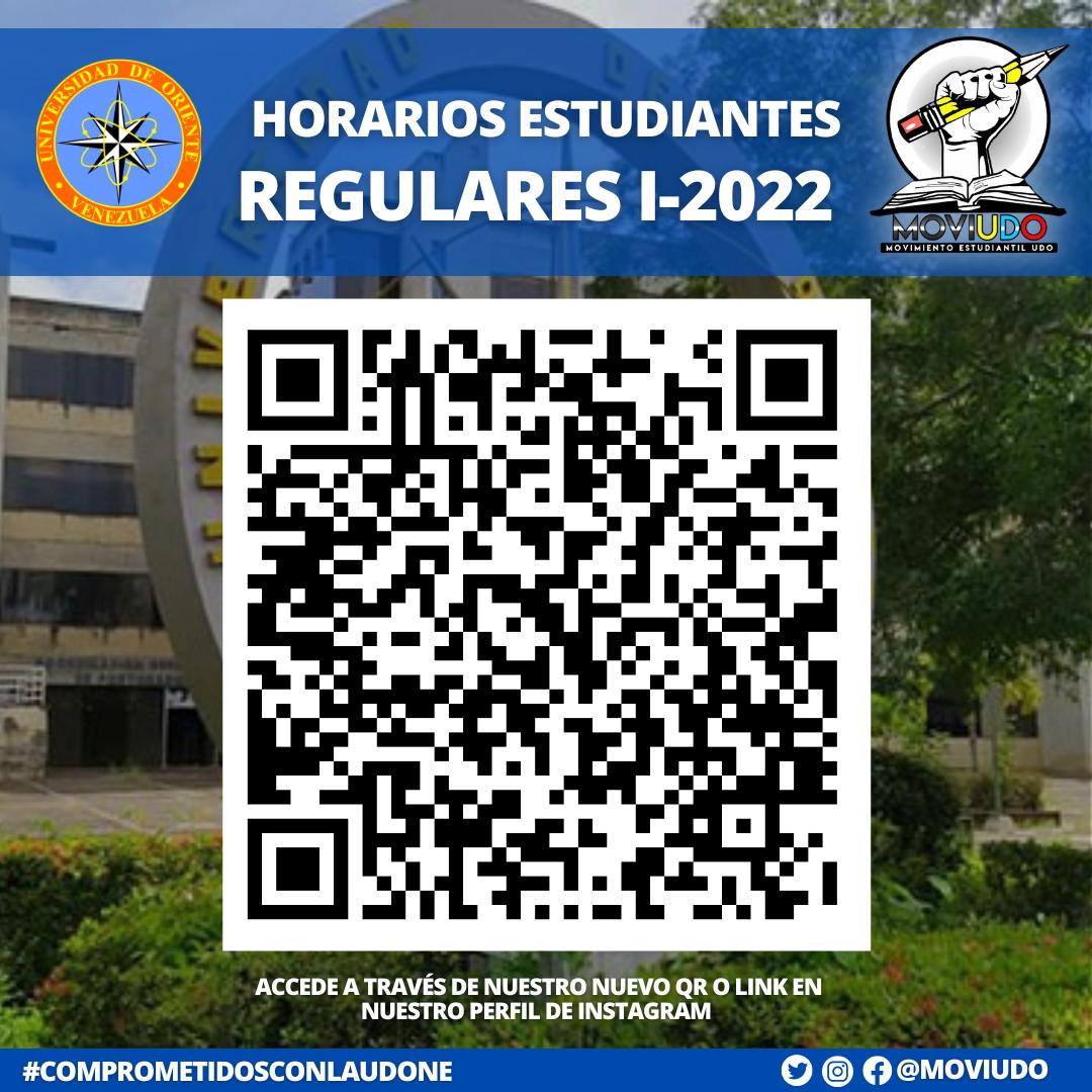 MoviUDO's tweet photo. HORARIOS ESTUDIANTES REGULARES #UDONE SEMESTRE I-2022. 📣
Pueden acceder a los horarios escaneando nuestro código #qr o traves del link ⬇️
https://t.co/VJLbp0KAu4
#ComprometidosLaUDO
#ComprometidosConLosUdistas
#ComprometidosConLaUDONE
#UDO #UDONE #NuevaEsparta https://t.co/mJOTsqAITf