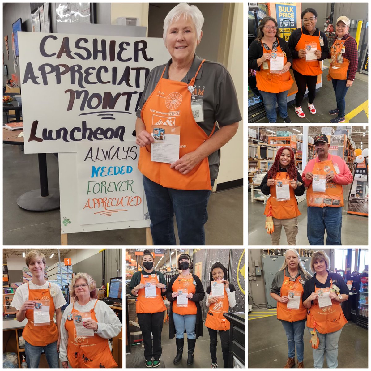 2316 OASM recognizing some of our amazing cashiers &amp; service desk associates!!!