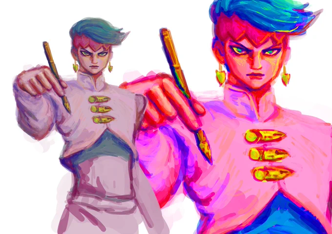 rohan kishibe #JJBAstudy of a figure of him 