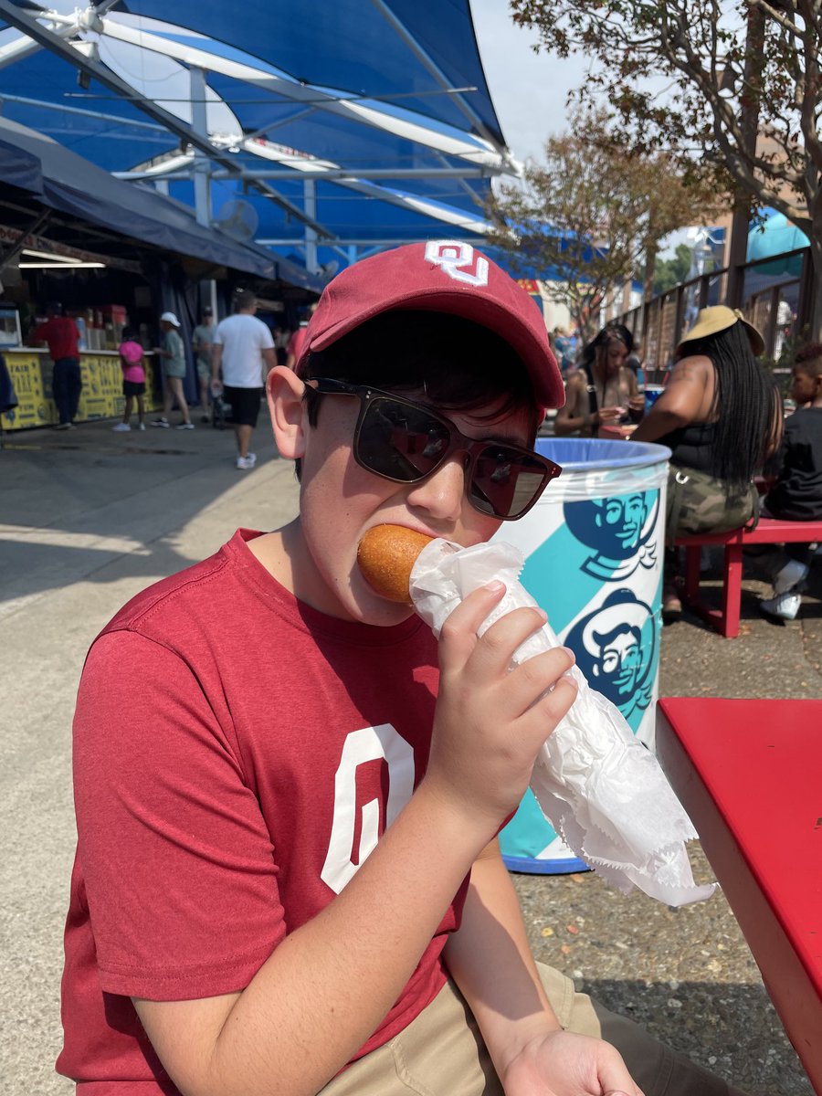 I’m not sure if it was the rides, food, or game that left us feeling nauseous when we left the Texas State Fair today. It was totally the game…