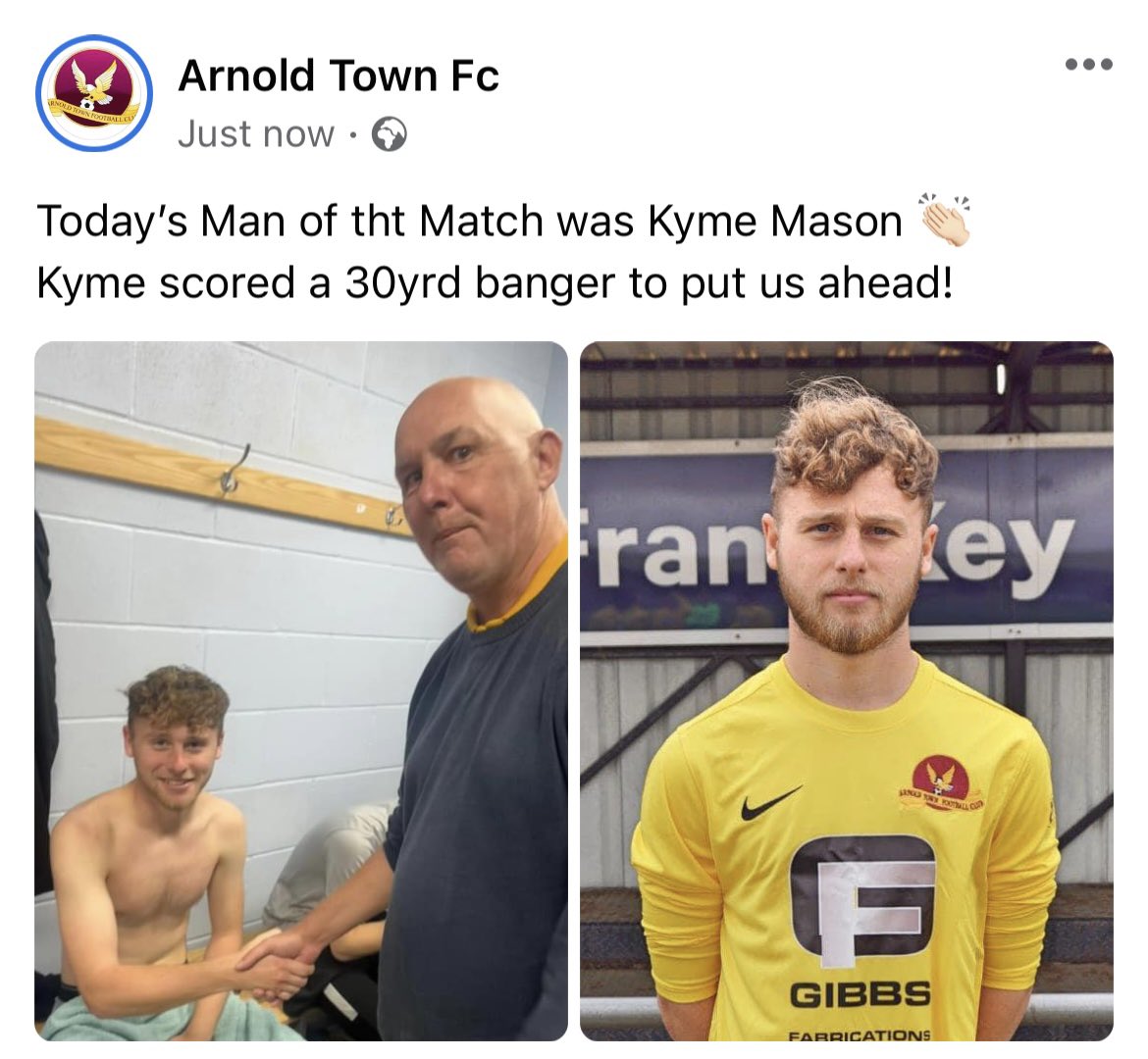 Arnold Town FC tweet media