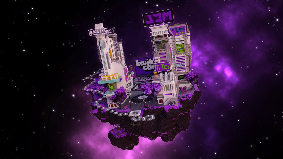 TeamHelixBuilds's tweet photo. Our lobby for @Pikaclicks @EVNTgames #TwitchCon Minecraft MOBA event, MCL!

You seen enough purple yet? 👀 https://t.co/3hNXu9HhKo