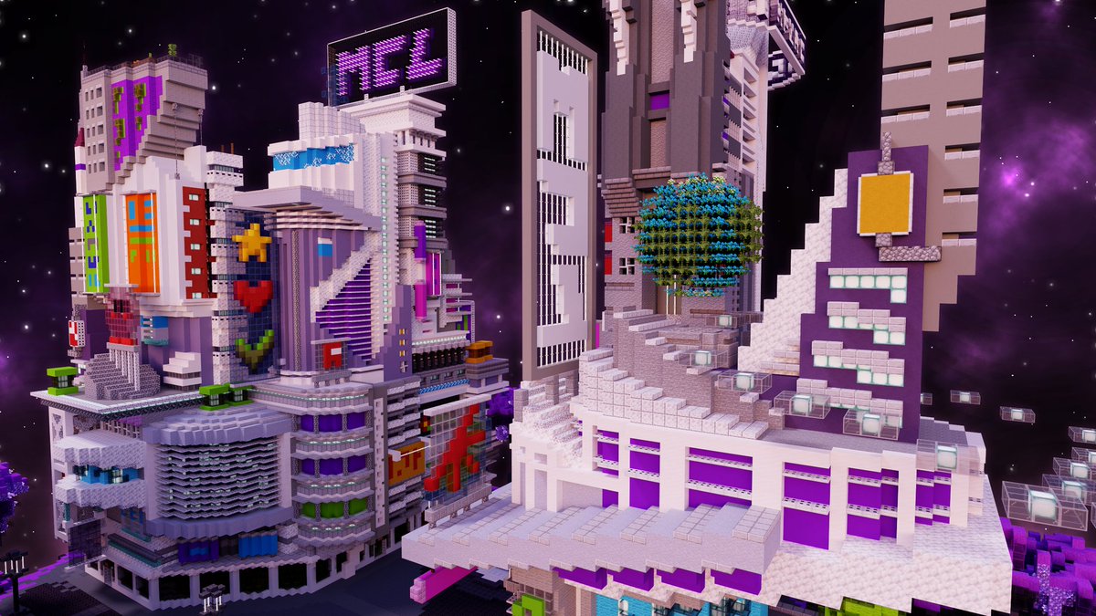 TeamHelixBuilds's tweet photo. Our lobby for @Pikaclicks @EVNTgames #TwitchCon Minecraft MOBA event, MCL!

You seen enough purple yet? 👀 https://t.co/3hNXu9HhKo