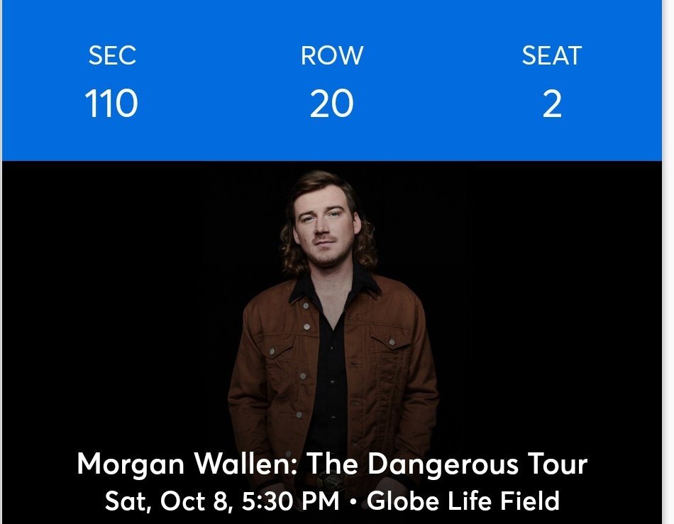 SouthTejas1984's tweet photo. Are you #Dangerous or #SomebodysProblem ??
@MorganWallen coming up soon-
Still running on 4 hours of sleep!
#WeekendGetAway π€ https://t.co/d8zDAnSVXe