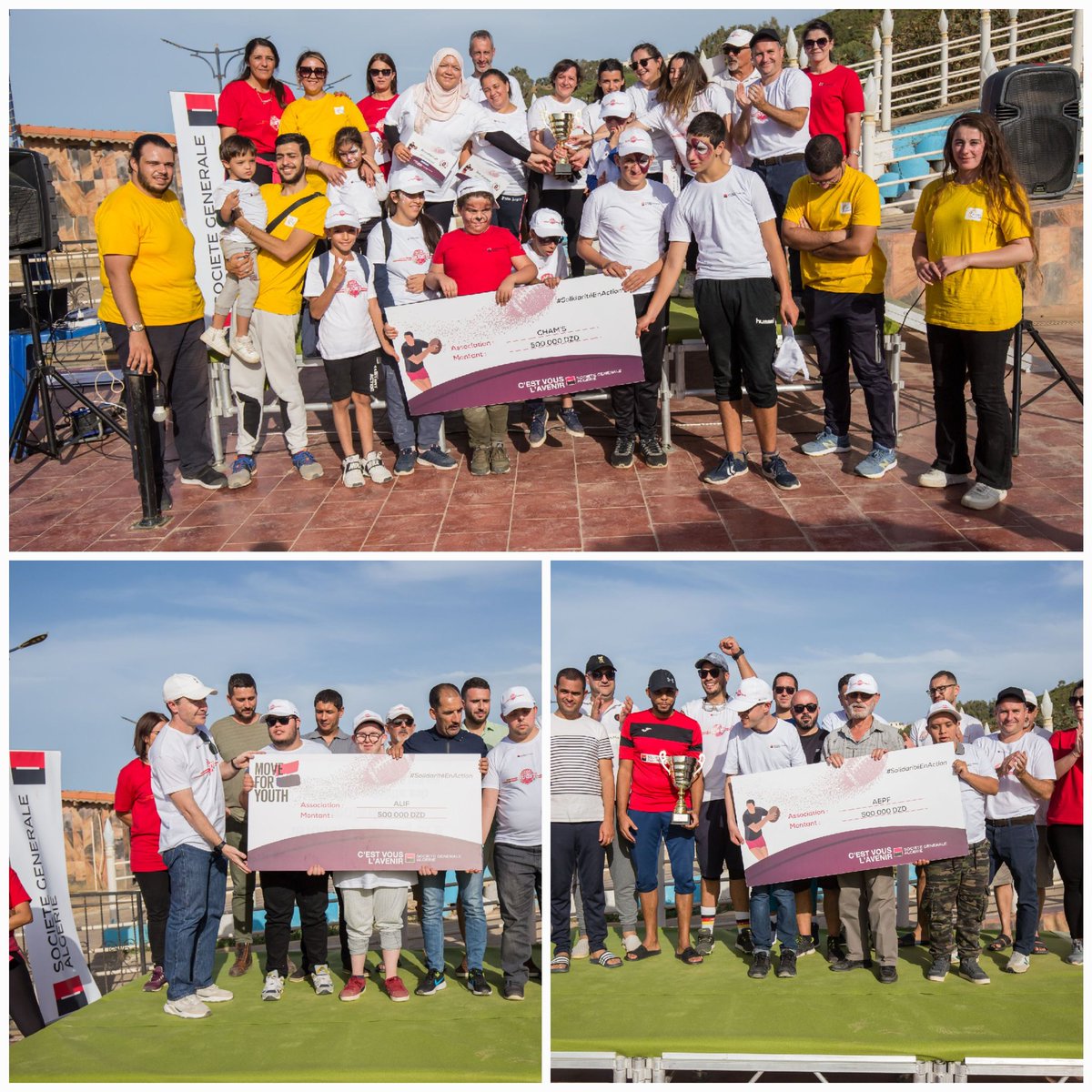 SG_Algerie's tweet photo. Belle performance des joueurs lors de la finale #SGABeachRugbyCup🏆 qui s’est jouée hier en présence des familles des joueurs, des équipes 🇩🇿 du Challenge sportif #MouveForYouth et de nos associations partenaires. Bravi aux équipes et merci @algerie_rugby pour son accompagnement. https://t.co/0GdWLl2GiC