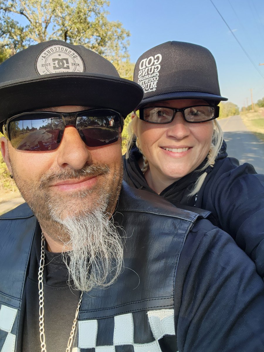 Biker blues and bbq...BBQ.... lol 
Day #1 got me some patches and a smaller vest. 
(Losing weight, I can no longer wear any of my biker gear. So starting over buying new)