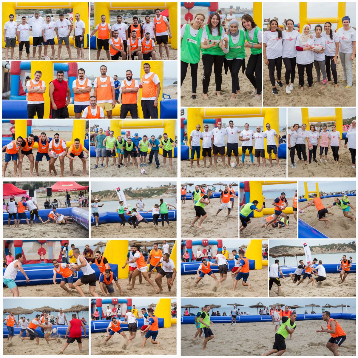 SG_Algerie's tweet photo. Belle performance des joueurs lors de la finale #SGABeachRugbyCup🏆 qui s’est jouée hier en présence des familles des joueurs, des équipes 🇩🇿 du Challenge sportif #MouveForYouth et de nos associations partenaires. Bravi aux équipes et merci @algerie_rugby pour son accompagnement. https://t.co/0GdWLl2GiC