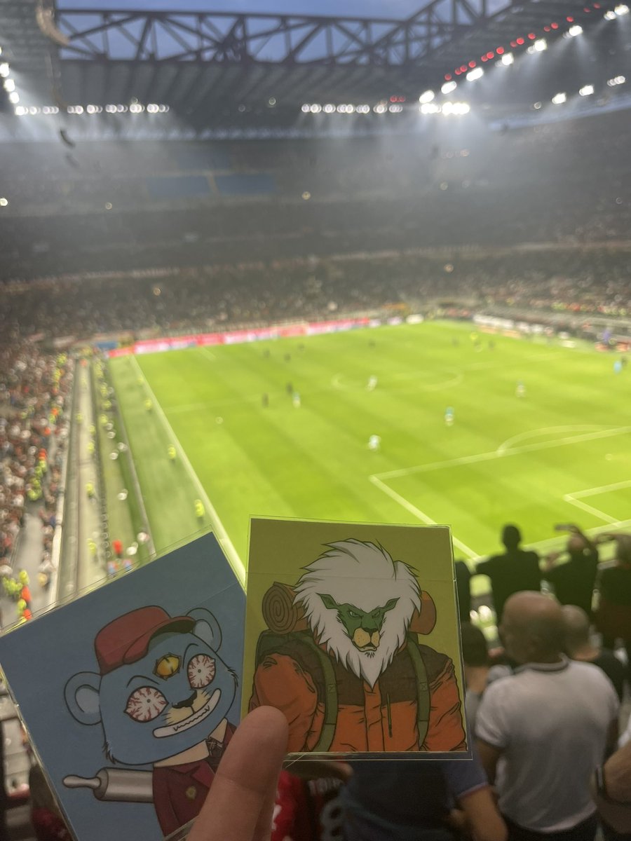 #LoadedLionsTakeOver San Siro Stadium against <a href="/juventusfcen/">JuventusFC 🇬🇧🇺🇸</a> supporting <a href="/acmilan/">AC Milan</a> from day 1 🔴⚫️ <a href="/LoadedLions_CDC/">Loaded Lions</a> #LoadedLions #CyberCubs 🇮🇹 #ForzaMilan 🦁 #Milan 2-0 #Juventus
