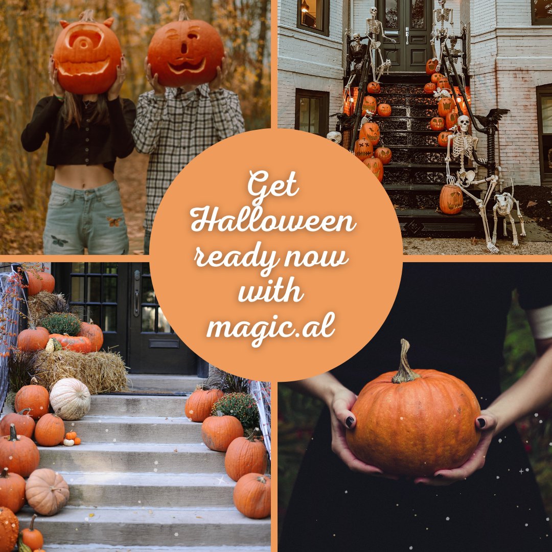 magicalcalendar's tweet photo. It's almost trick or treat time, are you going to get into the spirit 👻 of things? Download https://t.co/p8NfeTySmW and explore our Halloween collection for ideas https://t.co/HeepZiaJMZ - there's 'pumpkin' for everyone 🎃 https://t.co/HCmUDcu6cR