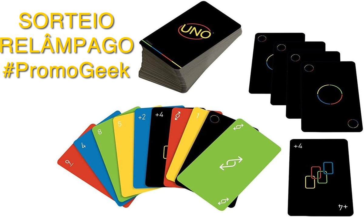 ⚡SORTEIO RELÂMPAGO ⚡

Quer concorrer a um UNO MINIMALISTA? É fácil, basta seguir <a href="/LegitimoGeek/">#PromoGeek</a> e dar RT nesse tweet

#PromoGeek