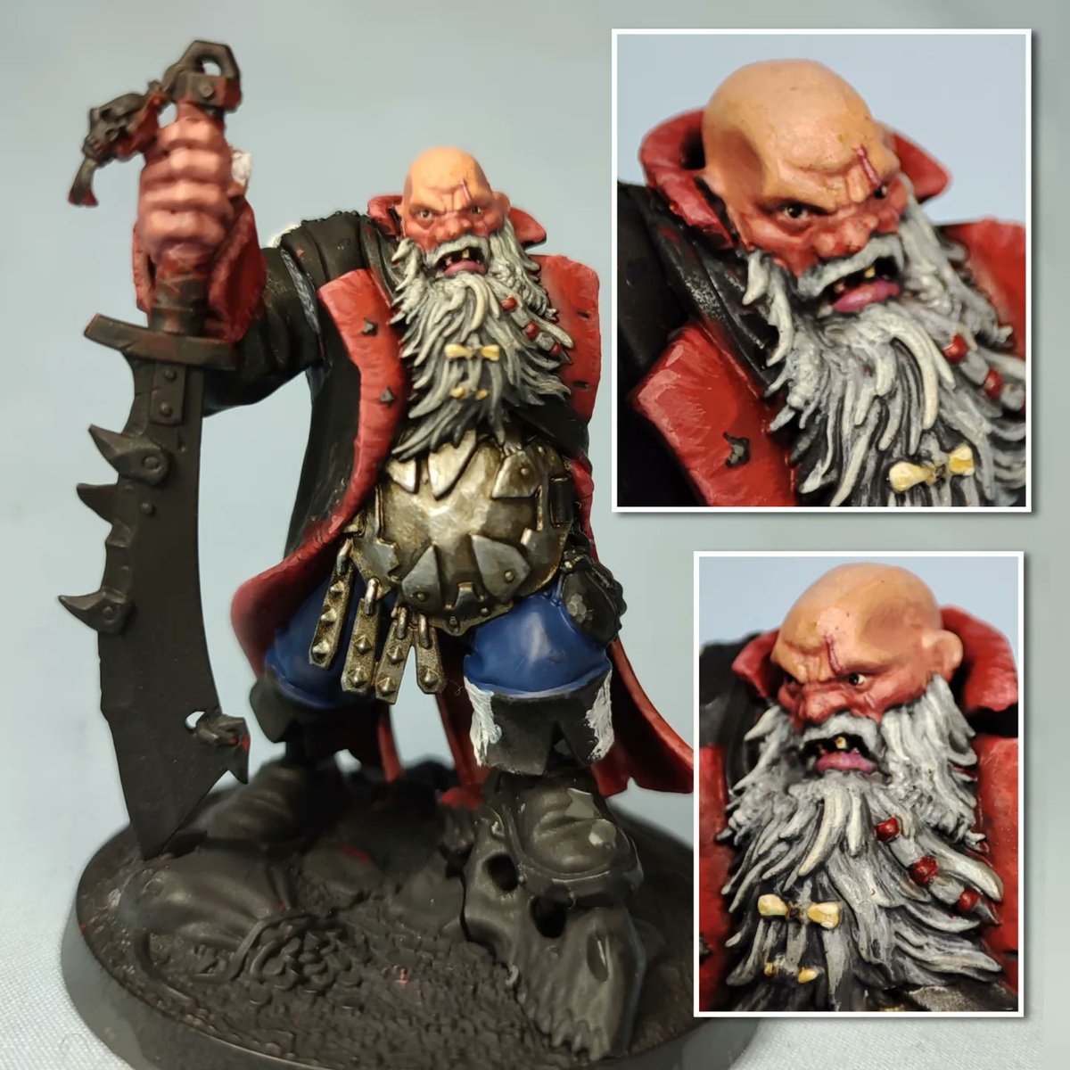 _Monkey_Hammer_'s tweet photo. Today's WIP on the big lad
#blackpowdersbuccaneers

#warhammercommunity #paintcultist  #warmongers #paintingwarhammer #warhammerunderworlds #ageofsigmar #ogormawtribes #paintingfaces #macrophotography #warhammerpainting @WarComTeam https://t.co/0xjHda80kD