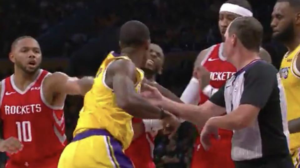 NBAMemes's tweet photo. Who remembers when Chris Paul punched CP3 💀 https://t.co/yB8nxn9L7k