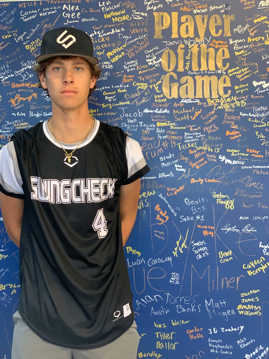 USAStadium's tweet photo. Luke Riley was named #PlayeroftheGame after pitching 7 innings with 8Ks for @swingcheckbaseb #FallElite @PG_Tourney @PG_Tennessee https://t.co/cEgPc85DWx