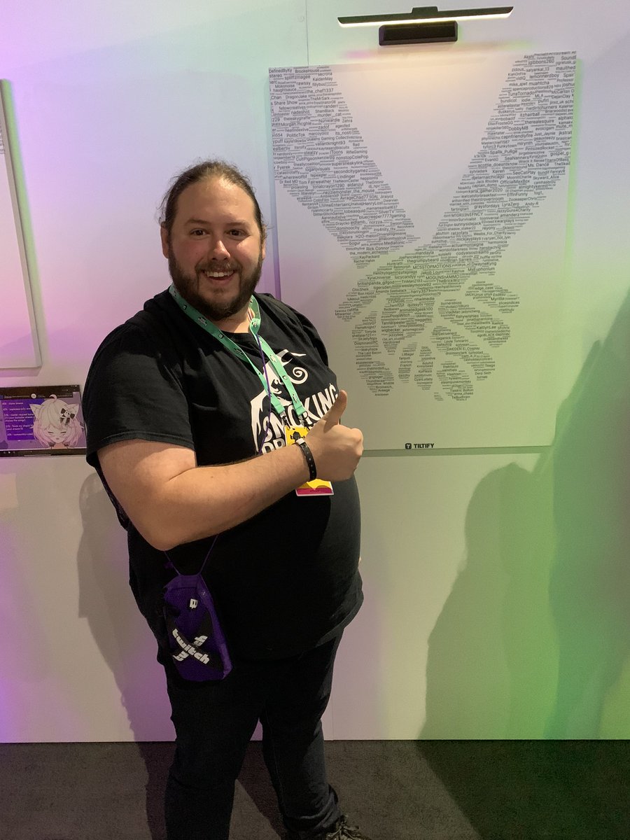 thesmokindragon's tweet photo. After hours and hours of searching I finally found our name at the @tiltify booth here at #TwitchCon2022 #IAmTiltify I would love if you donated to our currently open @USOgg https://t.co/9lre6uoBdq #OperationPlayItForward https://t.co/gutO69TPpD