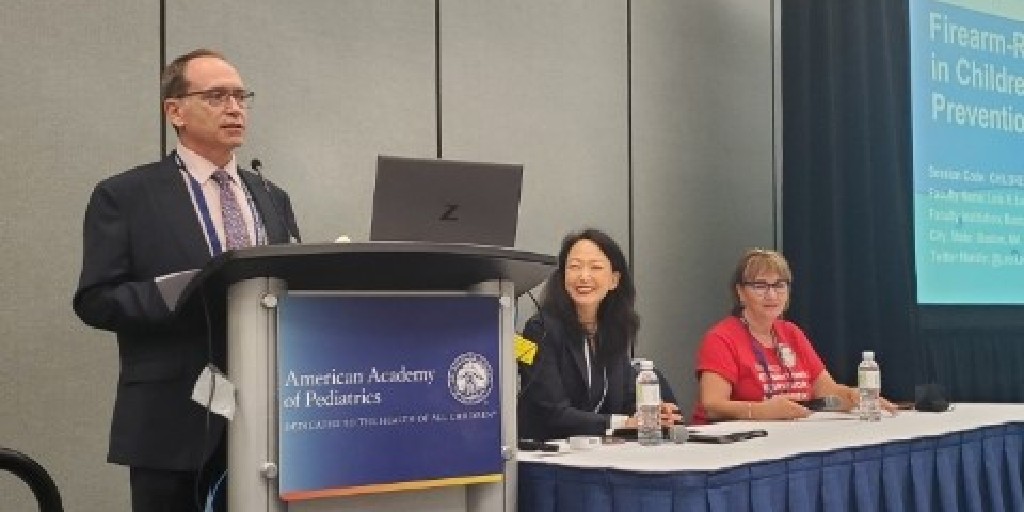 American Academy of Pediatrics (@ameracadpeds) on Twitter photo AAP calls for reducing firearms violence using tactics like those used to decrease motor vehicle-related injuries and deaths. The updated policy was presented at <a href="/AAPexperience/">AAP National Conference & Exhibition</a> and featured AAP President-Elect <a href="/DrBenHoffman/">Ben hoffman</a> & <a href="/LoisLeeMD/">Lois Lee, MD, MPH</a>. #AAP2022
ow.ly/CvxI50L576H AAP calls for reducing firearms violence using tactics like those used to decrease motor vehicle-related injuries and deaths. The updated policy was presented at <a href="/AAPexperience/">AAP National Conference & Exhibition</a> and featured AAP President-Elect <a href="/DrBenHoffman/">Ben hoffman</a> & <a href="/LoisLeeMD/">Lois Lee, MD, MPH</a>. #AAP2022
ow.ly/CvxI50L576H