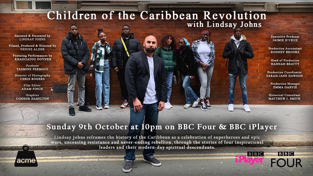 acme (@acmemassive) on Twitter photo Our brand new film: CHILDREN OF THE CARIBBEAN REVOLUTION with Lindsay Johns // Out tomorrow at 10pm on BBC4 and <a href="/bbciplayer/">BBC iPlayer</a> Our brand new film: CHILDREN OF THE CARIBBEAN REVOLUTION with Lindsay Johns // Out tomorrow at 10pm on BBC4 and <a href="/bbciplayer/">BBC iPlayer</a>