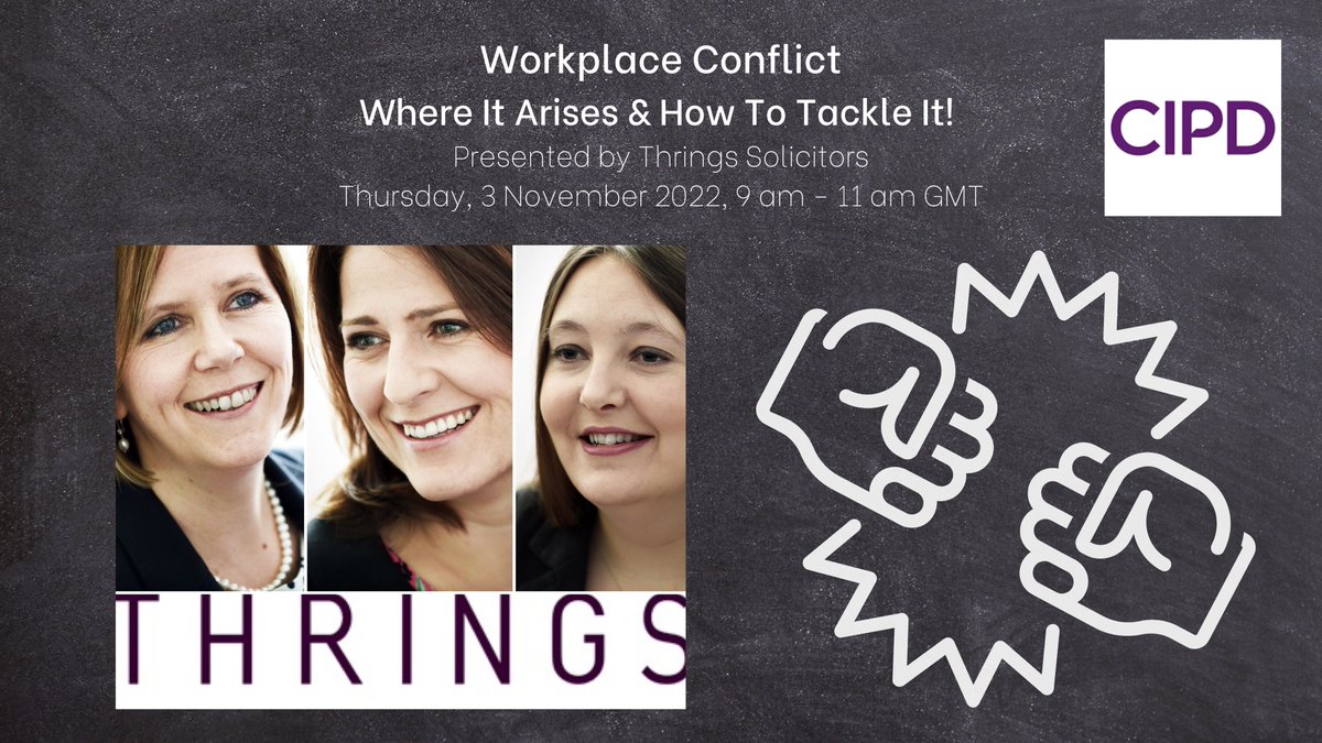 CIPD Swindon & North Wiltshire Branch (@cipdsnwb) on Twitter photo Thurs, 3 Nov 2022, 9 – 11 am GMT - Workplace Conflict – Where It Arises & How To Tacke It! Presented by <a href="/ThringsLaw/">Thrings Solicitors</a> - DoubleTree by Hilton Swindon. Register: bit.ly/3rDnOgu
#workplaceconflict #costofliving #economy #hrtogether #cipd #strongerwithcipd #thrings Thurs, 3 Nov 2022, 9 – 11 am GMT - Workplace Conflict – Where It Arises & How To Tacke It! Presented by <a href="/ThringsLaw/">Thrings Solicitors</a> - DoubleTree by Hilton Swindon. Register: bit.ly/3rDnOgu
#workplaceconflict #costofliving #economy #hrtogether #cipd #strongerwithcipd #thrings