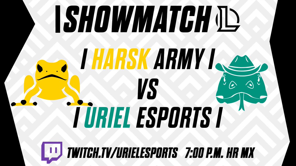 Hoy a las 7:00 tenemos encuentro en la grieta contra la <a href="/HarskArmy/">Harsk Army</a>, vamos a estar por transmitiendo por nuestro canal de twitch. twitch.tv/urielesports