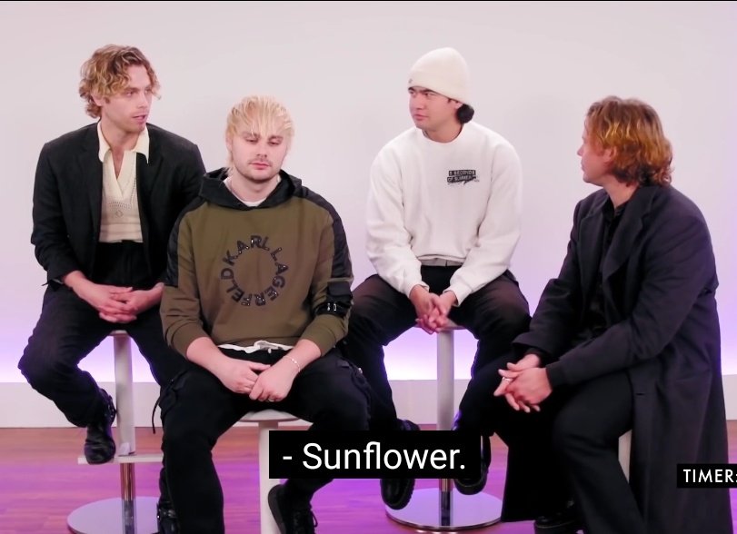 @twlvinyl Tb to Luke singing Sunflower Vol.6 for flower instead of Wildflower