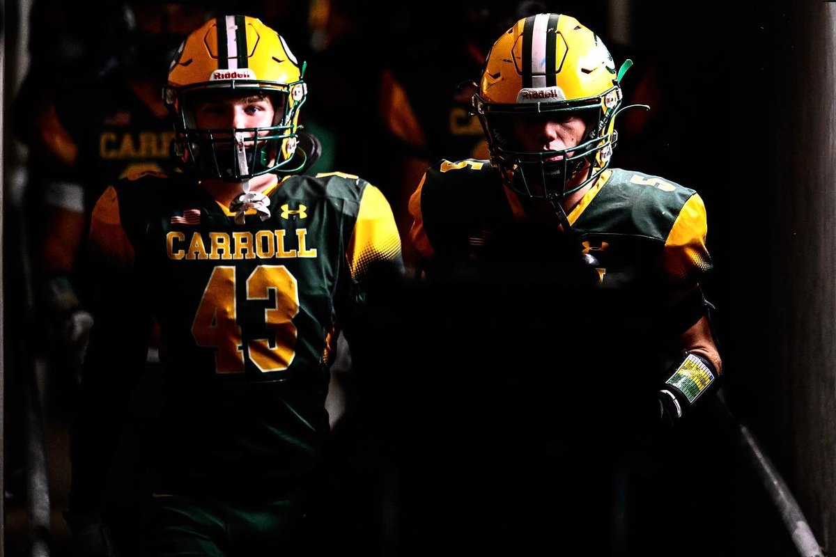 kelly_kross's tweet image. Riverfront Stadium was host to the first ever high school football game in downtown Wichita. The crosstown rivalry drew nearly 8500 fans to watch Bishop Carroll beat Kapaun Mt. Carmel.