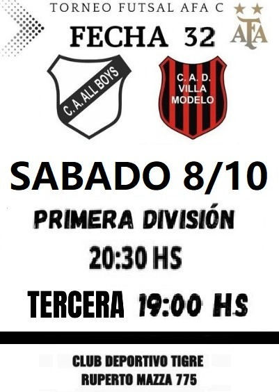 AllBoysLocura's tweet photo. Futsal Masculino AFA: Jornada de #AllBoys contra #VillaModelo.. https://t.co/uE1HqOg2if