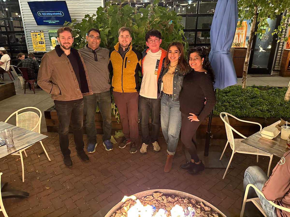 UIowaCVFellows's tweet photo. Happy Saturday! Cheers to enjoying fall with the best cofellows ever! @V_WasawatMD @AThorarinn @NagaNagaMD @NicholasIsom3 @Vikram_Sharma_2 @AroojKhanMD @IntMedatIowa #IowaStrong https://t.co/GG1EflIFht