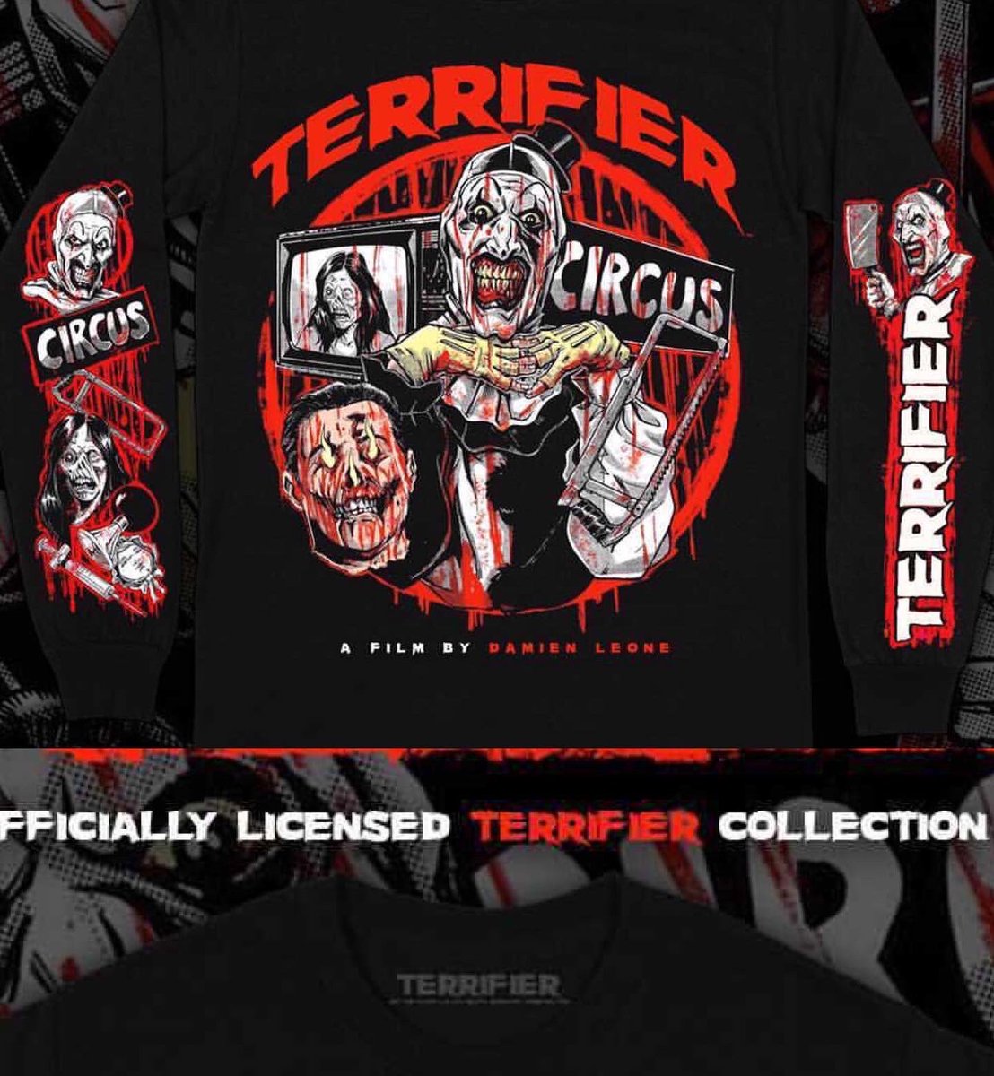 PuisCalzada's tweet photo. Can’t wait to see Terrifier 2! #terrifier #terrifier2 #horror #gore #arttheclown #hellonshirts #tshirtdesign #damienleone #artwork #design #puiscalzadaart https://t.co/B4SQdBW0i1