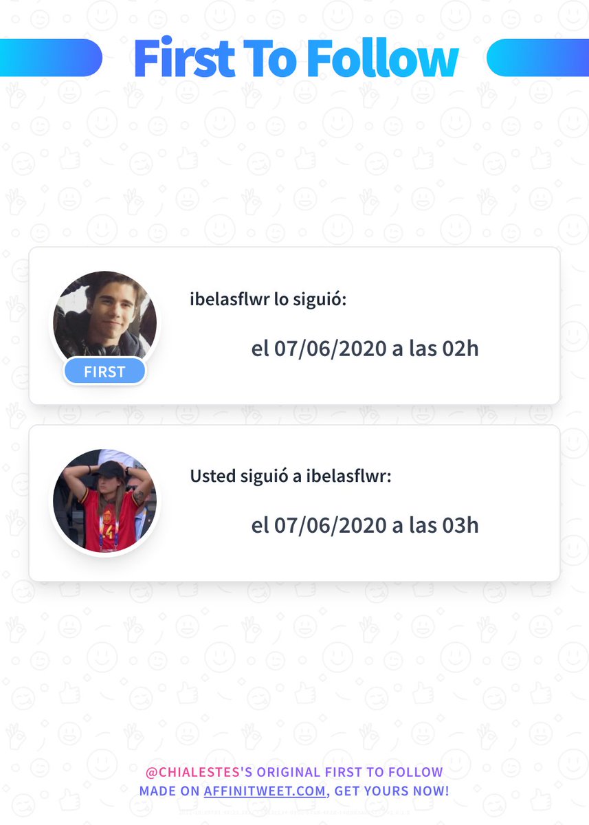 chialestes's tweet photo. ✨ First To Follow 

ibelasflwr lo siguió el 07/06/2020 a las 02:46:02.
Usted siguió a ibelasflwr el 07/06/2020 a las 03:42:28.

➡️ https://t.co/kSQHxXLfQz https://t.co/tcd6EUNsCo