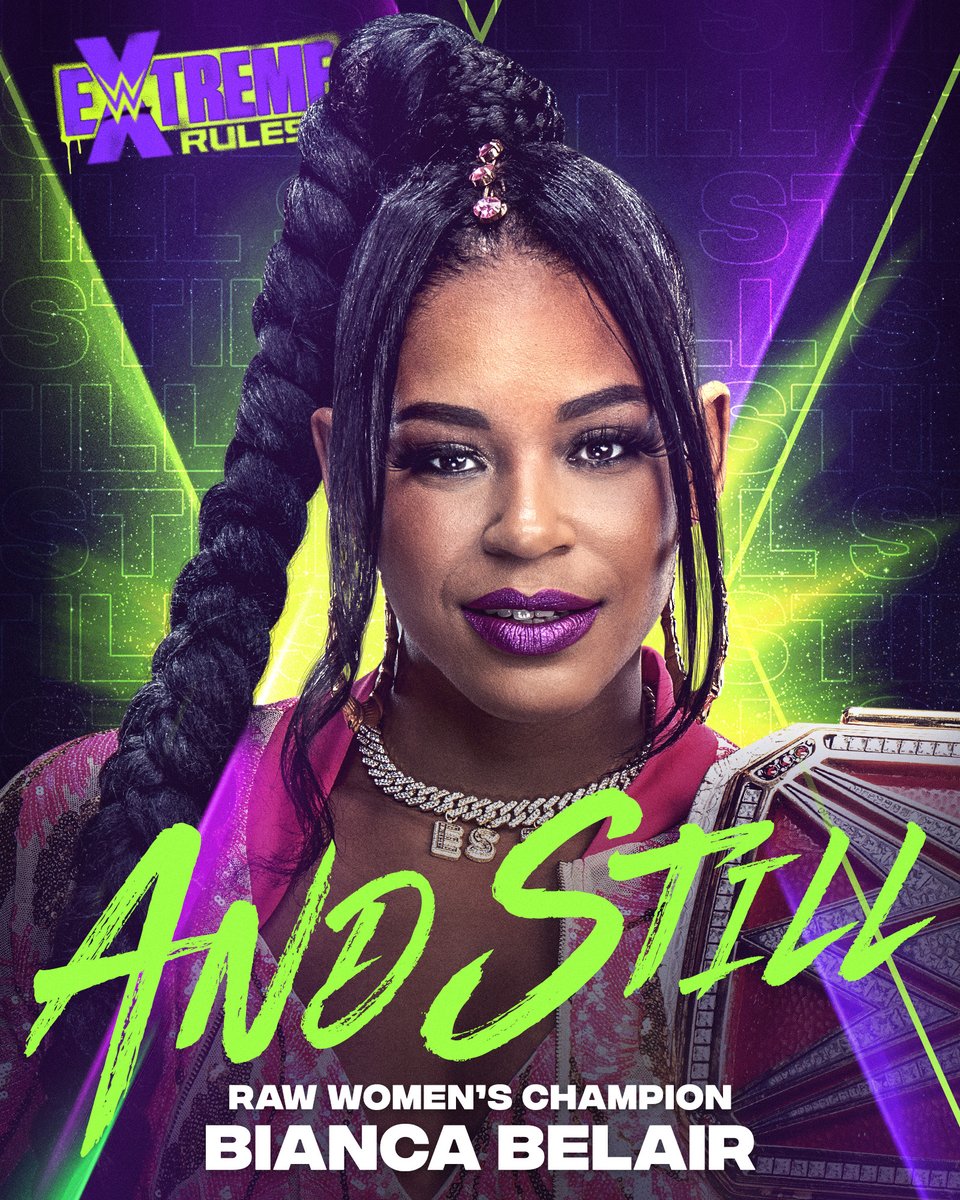 WWE's tweet photo. What a performance by The EST of WWE!

@BiancaBelairWWE is still the #WWERaw Women's Champion! 

#AndStill #ExtremeRules https://t.co/508ZnnYt9z