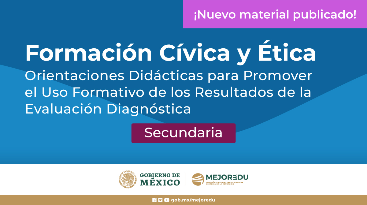 MejoreduMX's tweet photo. ¡Nuevo material disponible! Descarga las Orientaciones Didácticas de Formación Cívica y Ética para #Secundaria.

Incluyen ejemplos de actividades, lecturas y material gráfico con el fin de orientar el trabajo en el aula. 
📥 https://t.co/mL5Wcnqnol https://t.co/gXI8ktE9U9
