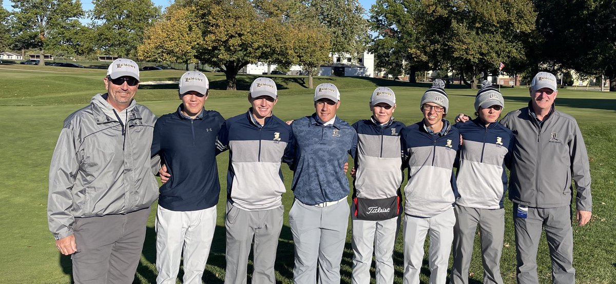 lhsgolfers's tweet photo. Congrats to our LHS boys! 4th place finish at the IHSA state finals. Seniors Jack Crispo, Dan Stood, and Luke Lagan. Juniors Eddie Scott and Robby Politza. And our freshman Joey Scott. What a great and memorable season! https://t.co/IgNfou5BgQ