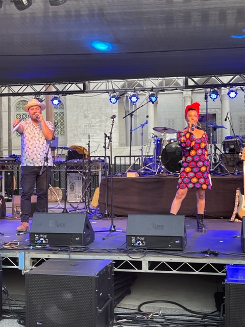 AndrewAsch's tweet image. Congrats to Grand Park's 10th birthday! It's a happy one! Fun started with #NovenaCarmel and Anthony Valadez kicking off the party @GrandPark_LA