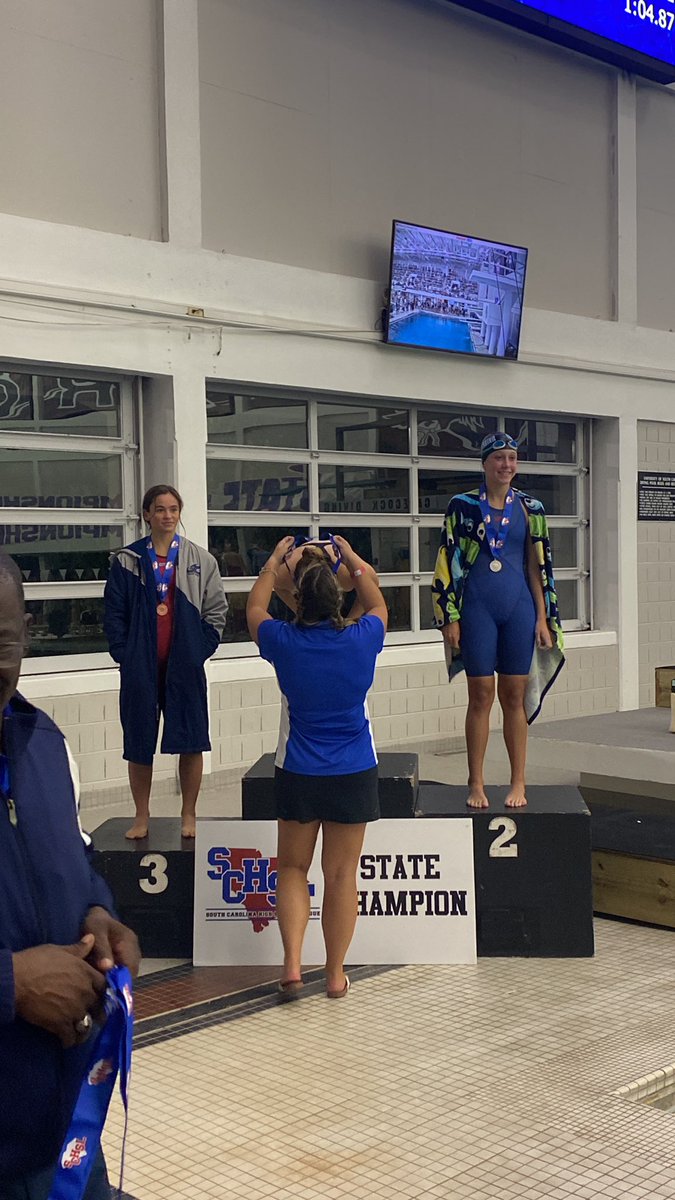 dreherathletics's tweet photo. Congratulations to Jane Koch. Your 3A 100 fly @SCHSL @DreherSwimming STATE CHAMPION!!! WOOOOOOOOO! @DreherHigh @dreherbooster https://t.co/NXXn4AUEzd
