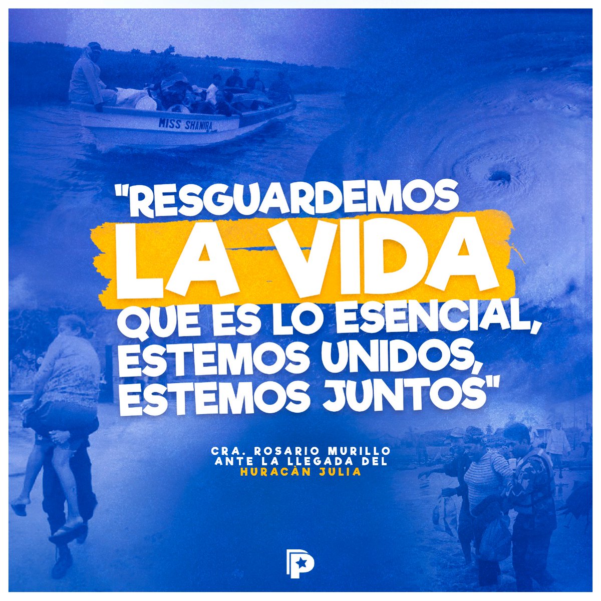 Palabras de la Cra. Rosario Murillo, Vicepresidenta de #Nicaragua, nuestra prioridad es salvaguardar vidas; debemos seguir avanzando con las medidas y las prácticas en la familia y comunidad. 🇳🇮🔴⚫👨‍👩‍👧‍👦⛈ #2022PuebloVictorioso