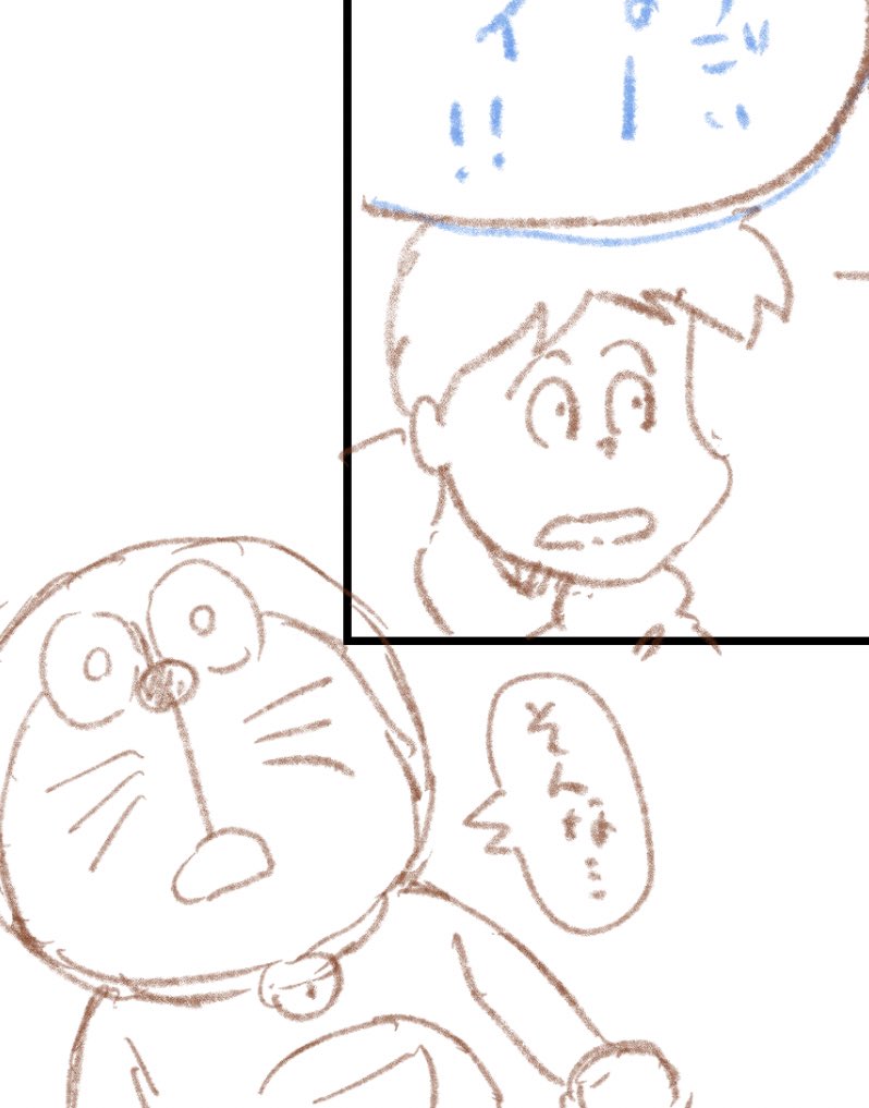 電話中にほぼ無意識で描いてたイラスト 