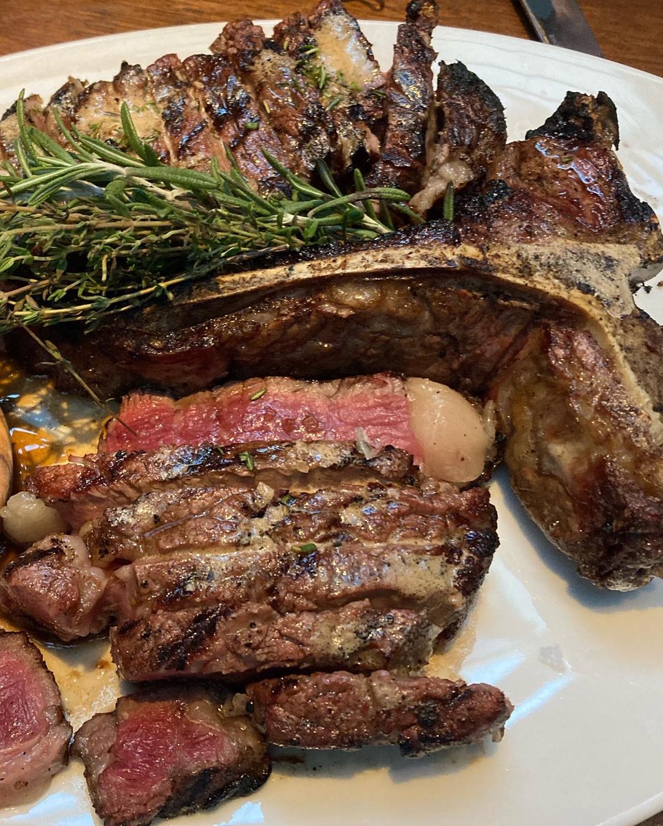 JohnMatisJr's tweet photo. Incredible evening of food and service with @paulabalckmatis at Heritage Steak by @tomcolicchio last night! By far the most amazing Steak we have ever eaten. https://t.co/ZQux8cBbNw