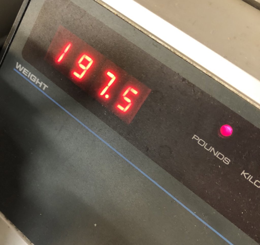 First time in the hundreds in about 7 years.