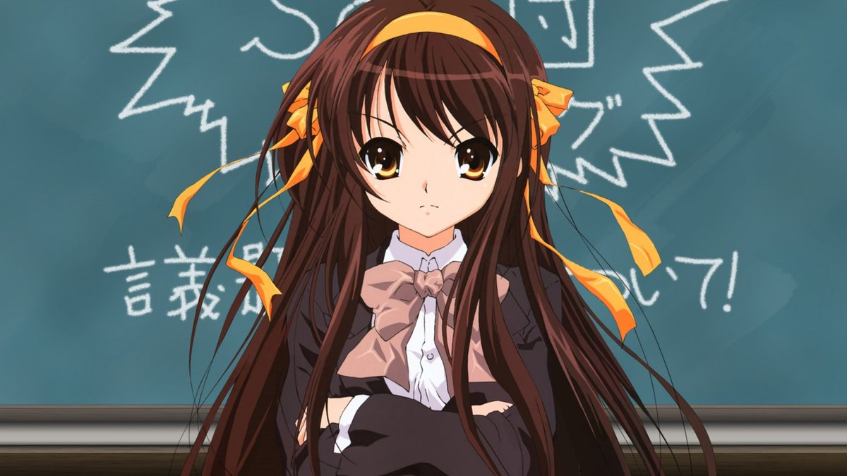 GundamBassExe32's tweet photo. Happy birthday Haruhi Suzumiya (10/8) of the sos brigade @WendeeLeeVO #HaruhiSuzumiya #SOSBrigade https://t.co/sRv2JXbBs8