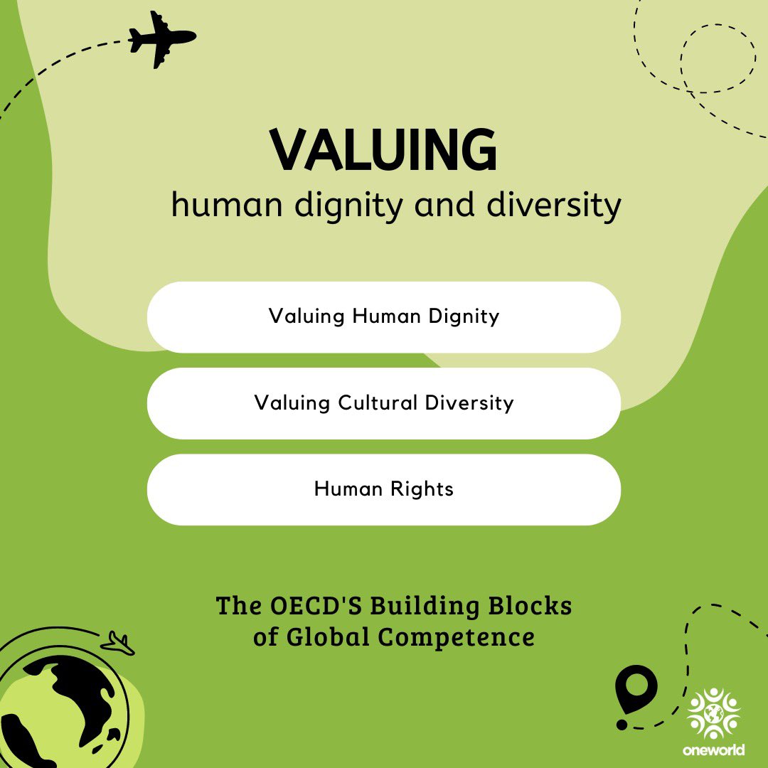 oneworld_fr's tweet photo. Learn more about the values of global competence 💚
•
Aprende más acerca de los valores de la competencia global 💚
#oneworld #oneworlduv #education #futureready #innovation #global #socialemotionallearning #teacher #community #learning #future #educacion #innovacion #profesor https://t.co/Xc8pEmysKJ