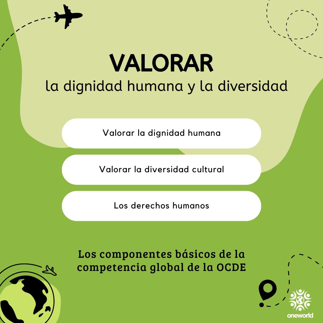 Learn more about the values of global competence 💚
•
Aprende más acerca de los valores de la competencia global 💚

#oneworld #oneworlduv #education #futureready #innovation #global #socialemotionallearning #teacher #community #learning #future #educacion #innovacion #profesor