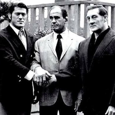 APEX_AWE's tweet photo. Inoki, Thesz, & Gotch #3Legends https://t.co/JcwmdFaLmE