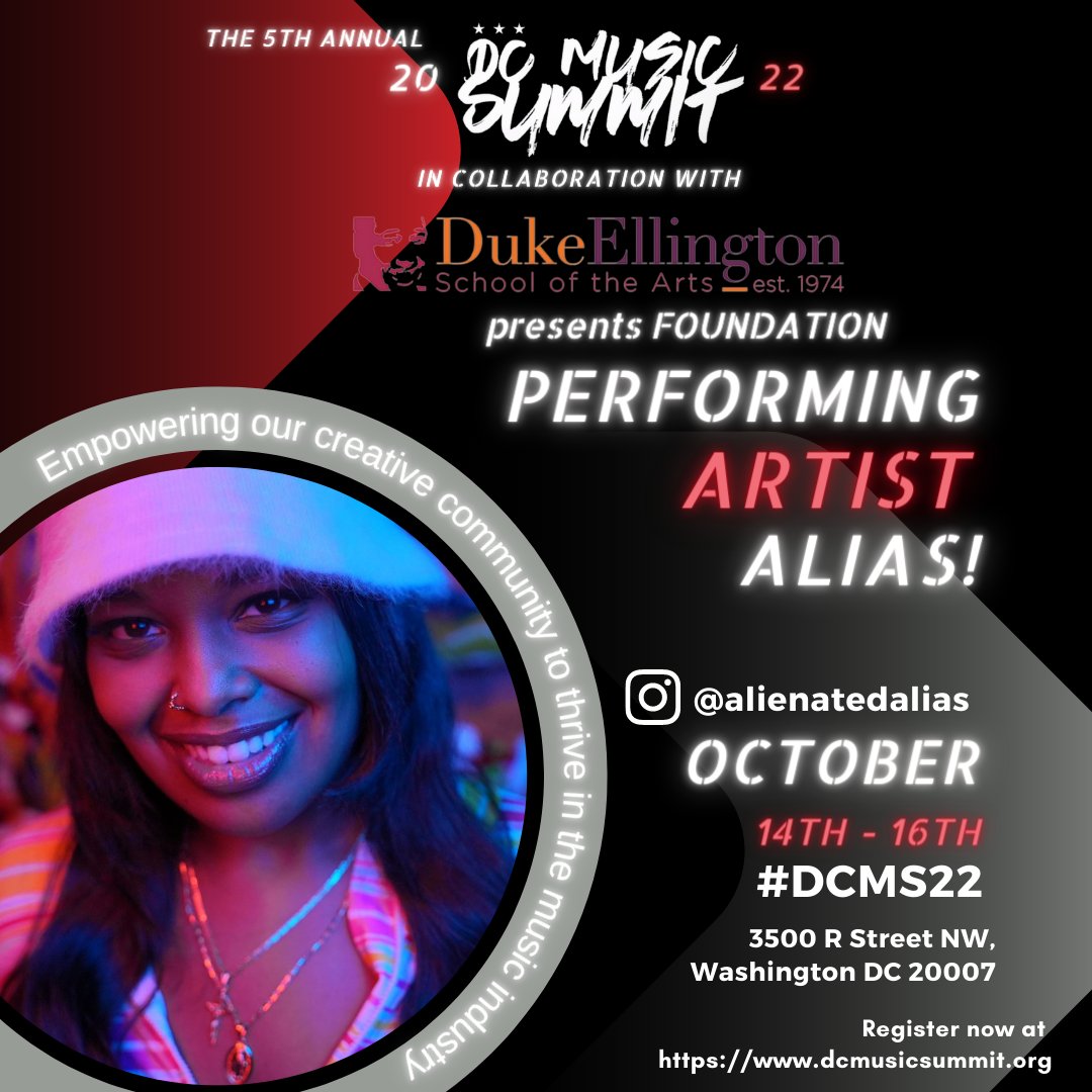 DCMUSICSUMMIT's tweet photo. We're hyped to bring these unique and talented artists to the stage in 6 days: @InfinitySione, @AlienatedAlias, @Juankae7, and King Dullah!!!

👉🏾Register here: https://t.co/J6hbyayGeP

#DCMS22 #aCreativeDC #DCmusicians #DMVmusic #MusicConference #ListenLocalFirst #DCthings https://t.co/WInk1AQa0M