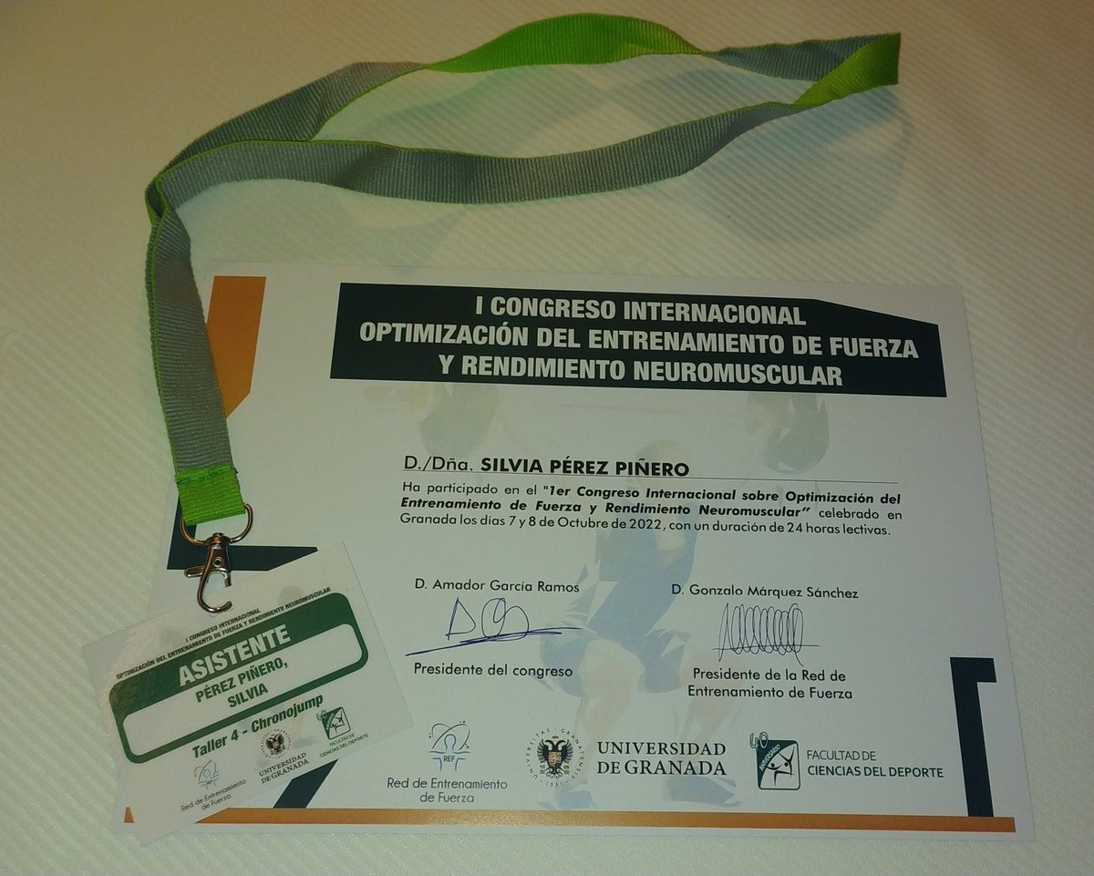 Finaliza el I Congreso Internacional sobre Optimización del Entrenamiento de Fuerza y Rendimiento Neuromuscular!💪 Un fin de semana repleto de grandes expertos de la <a href="/RedFuerza/">REF Red de Entrenamiento de Fuerza</a> y sobre todo, de muchos aprendizajes y de muchas ganas de avanzar en el mundo de la investigación! 😀