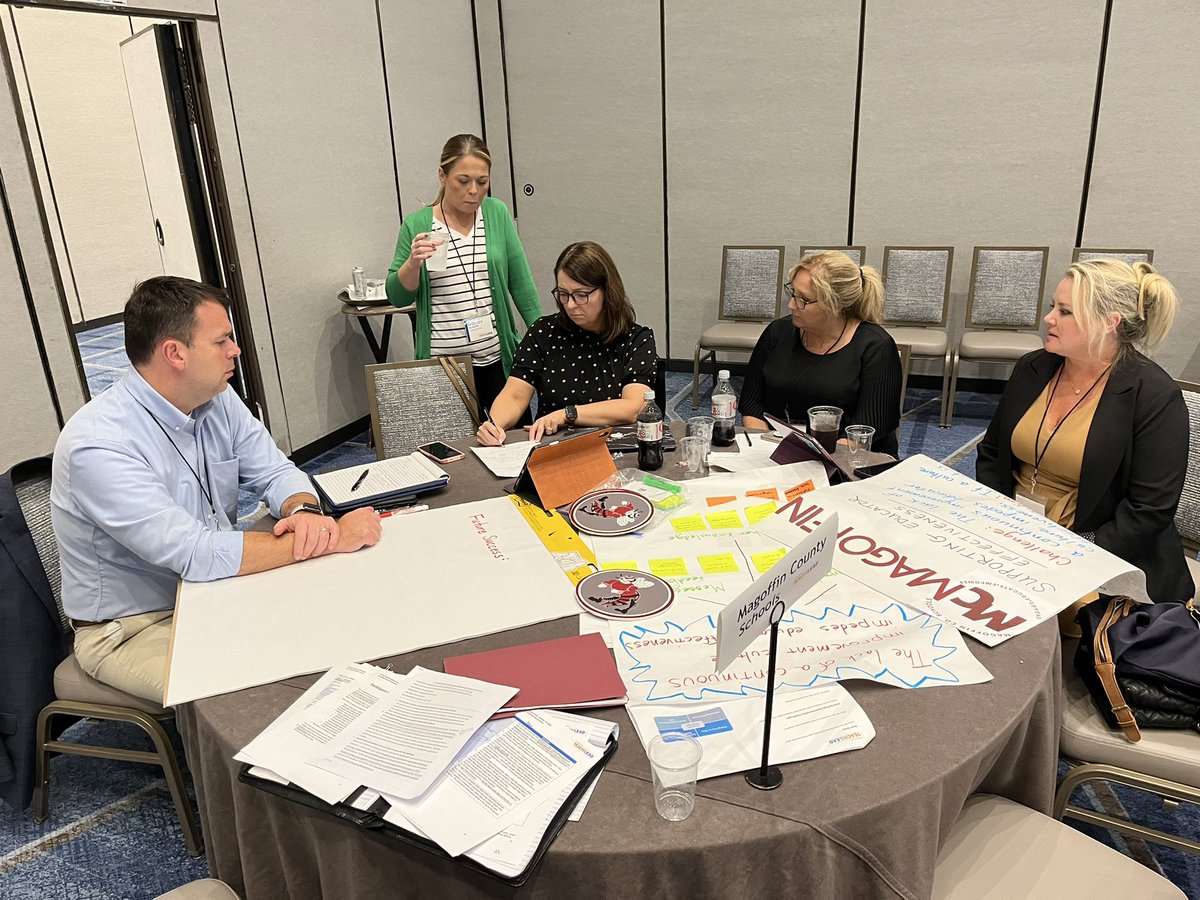 A hard days work with Magoffin County Schools, working on supporting educator effectiveness. Made great progress and can’t wait to what this group can do! #ReimagineEDU @Region5CC