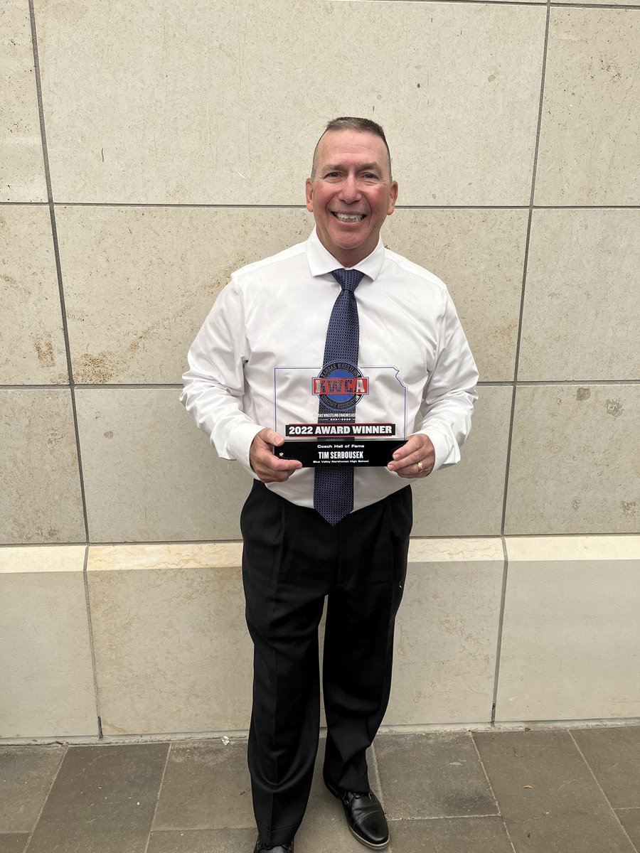 bvnw_wrestling's tweet photo. Congratulations to Coach Serbo on his induction into the KWCA Hall of Fame!  Coach Serbo is not only a Hall of Fame Coach, but he has also been a Hall of Fame teacher and mentor to so many over the years!

Congrats Coach! https://t.co/V1VhbmiusR