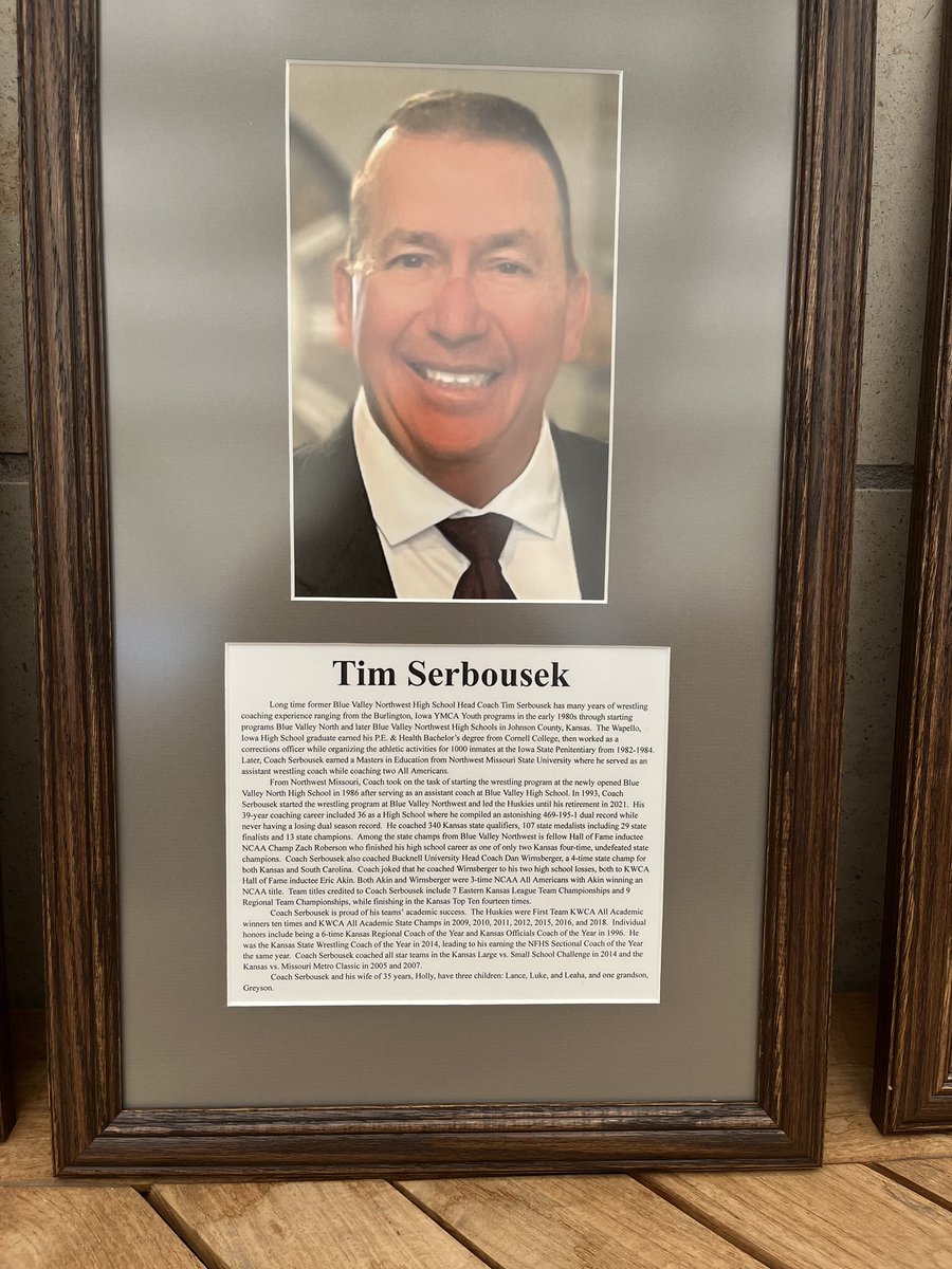bvnw_wrestling's tweet photo. Congratulations to Coach Serbo on his induction into the KWCA Hall of Fame!  Coach Serbo is not only a Hall of Fame Coach, but he has also been a Hall of Fame teacher and mentor to so many over the years!

Congrats Coach! https://t.co/V1VhbmiusR