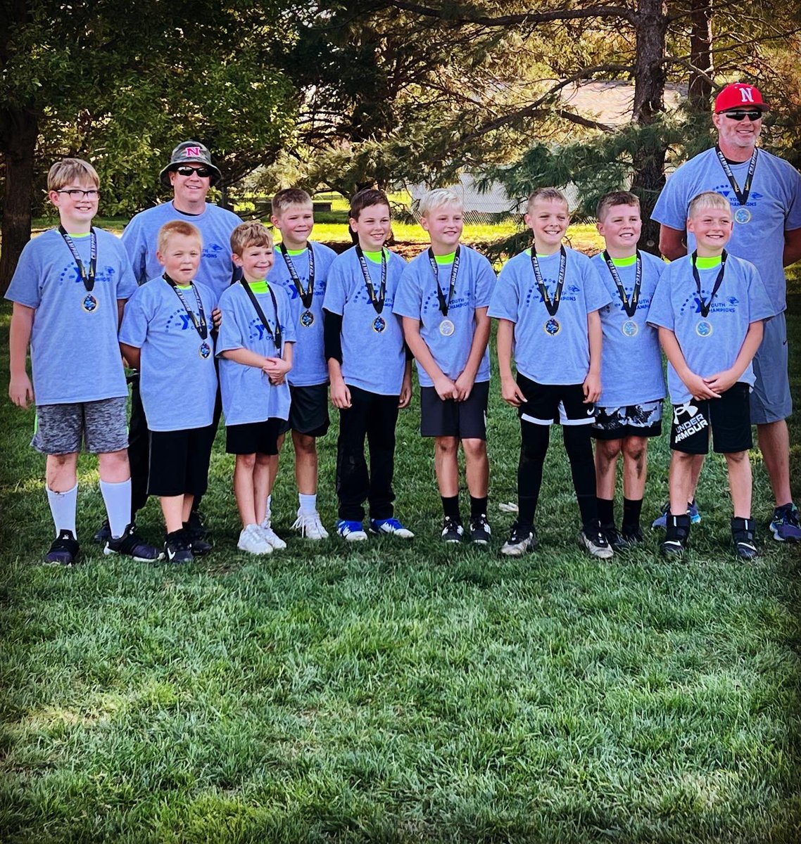 JaciPanowicz's tweet photo. 24 hours of up and down temperatures, but in the end we walked away with the gold! #flagfootball #ymcasports #numberone https://t.co/s70NRcl29l