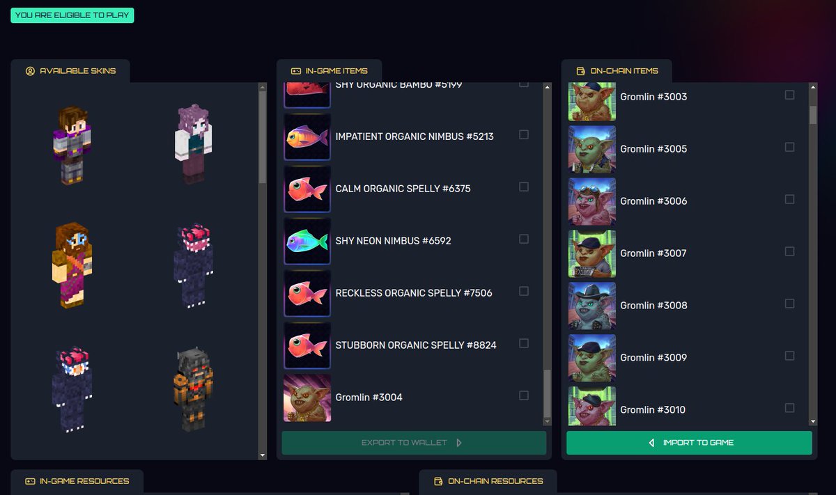 Gromlin bridging and thus, <a href="/MoonbeamNetwork/">Moonbeam</a> Multiverse V2 integration is done! ✅

See you in Carnage! 

Sidenotes:
- Batch operations are enabled later, we observe first 👀
- EXOs &amp; Mainnet coming up

<a href="/MoonsamaNFT/">Moonsama</a> <a href="/ExosamaNFT/">Exosama</a> <a href="/RaresamaNFT/">Raresama - NFT Marketplace</a> <a href="/PondsamaNFT/">PondsamaNFT</a>